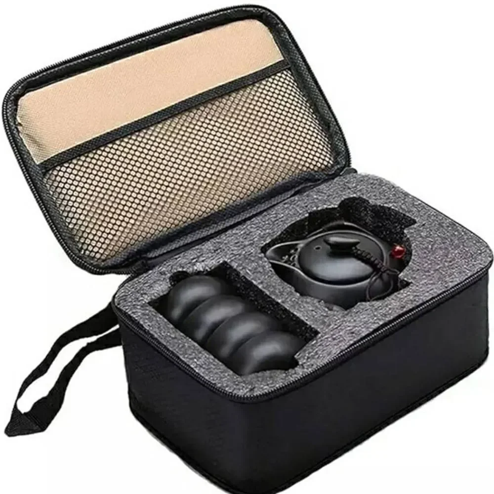 NWOT Kung Fu Clay Tea Set with Travel Case